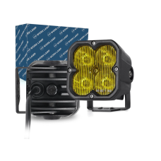 Kvadrāta Formas Darba Lukturs Tālās Gaismas Papildlukturis Ar Dzeltenu Stiklu 20w (76mm) E9 10R-6